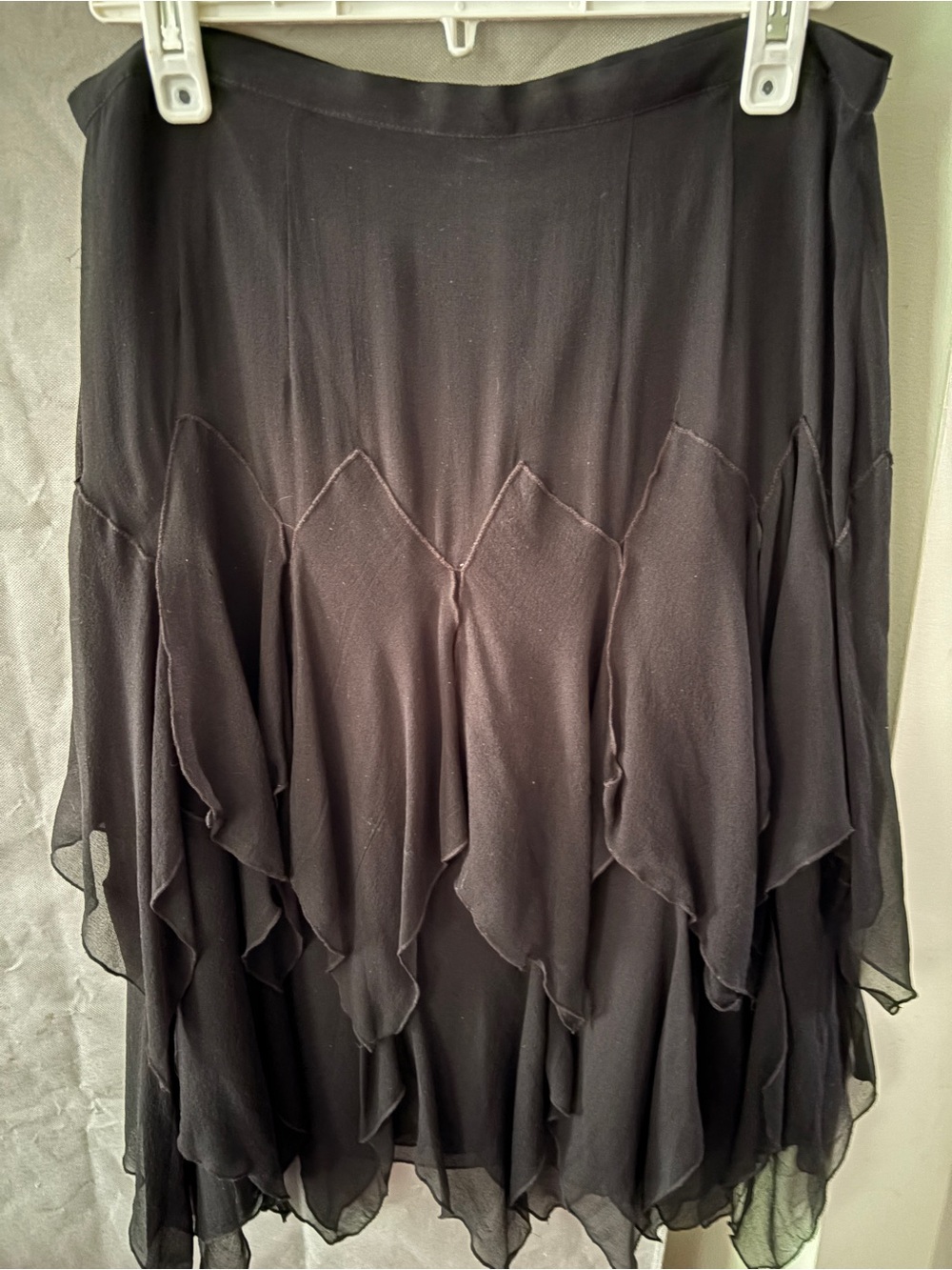 Trashy Diva Black Silk Skirt